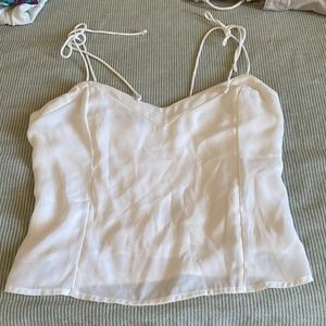 Abercrombie & Fitch White Crop Top
